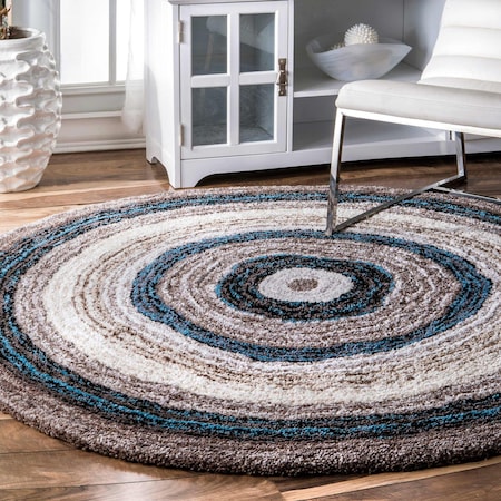 Nuloom Drey Striped Shag Area Rug 4ft HJZOM1B-R404